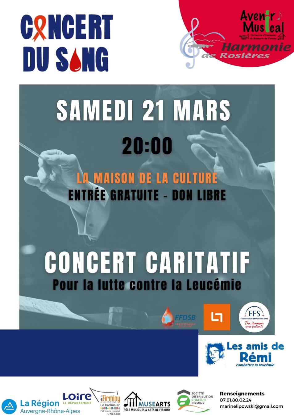 🎶 Concert du Sang – Un concert caritatif pour la lutte contre la leucémie