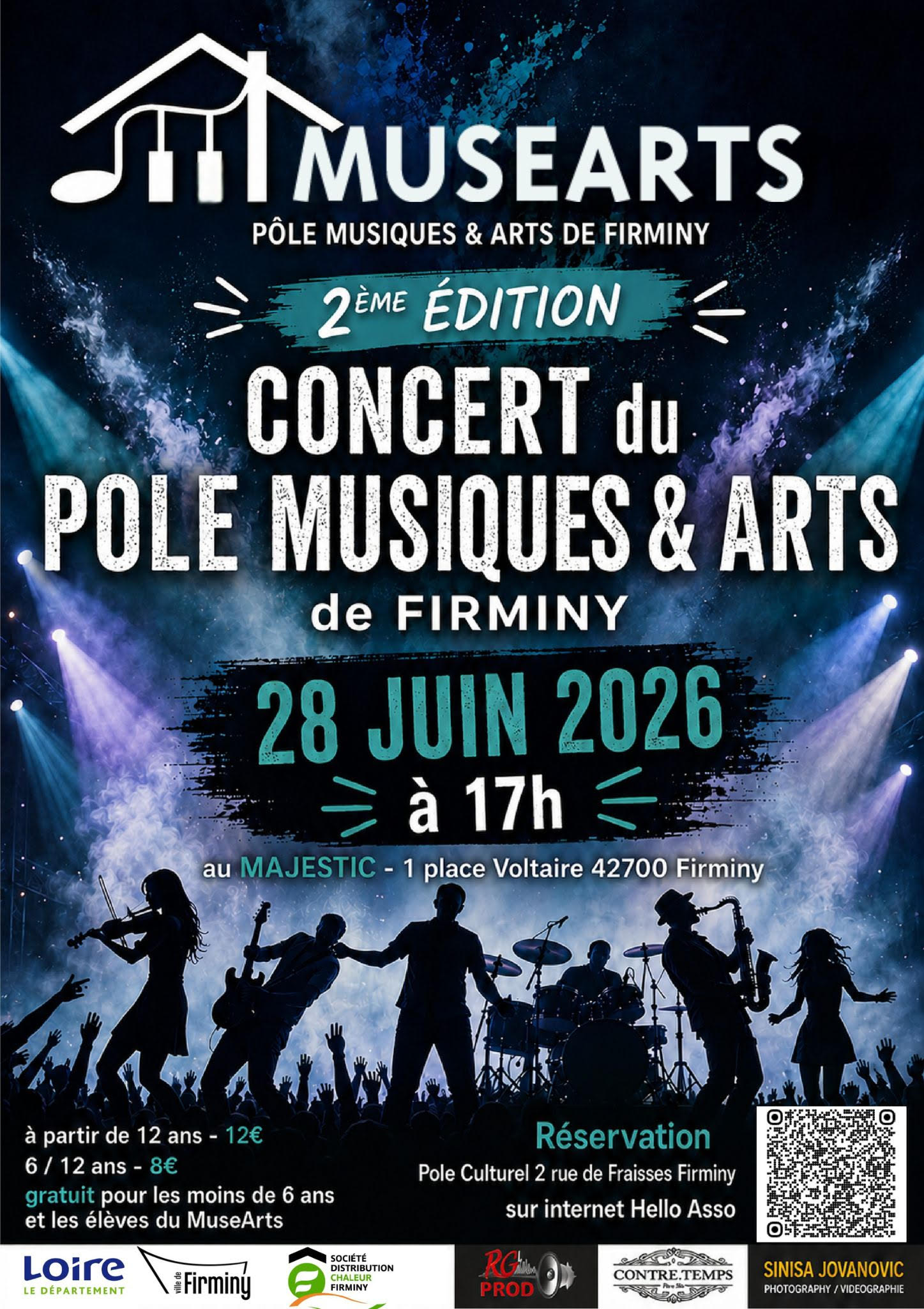 Concert du Pôle Musiques & Arts de Firminy 2026 : la 2ème édition de MuseArts arrive au Majestic